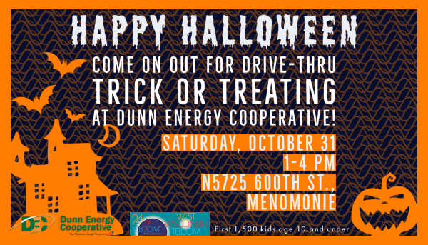 Drive thru trick or treating on October 31